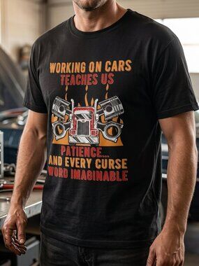 Mechanic Wisdom Working On Cars Teaches Us... Graphic Tee Unisex